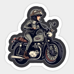 Classic Motorcycle Elegance Sticker